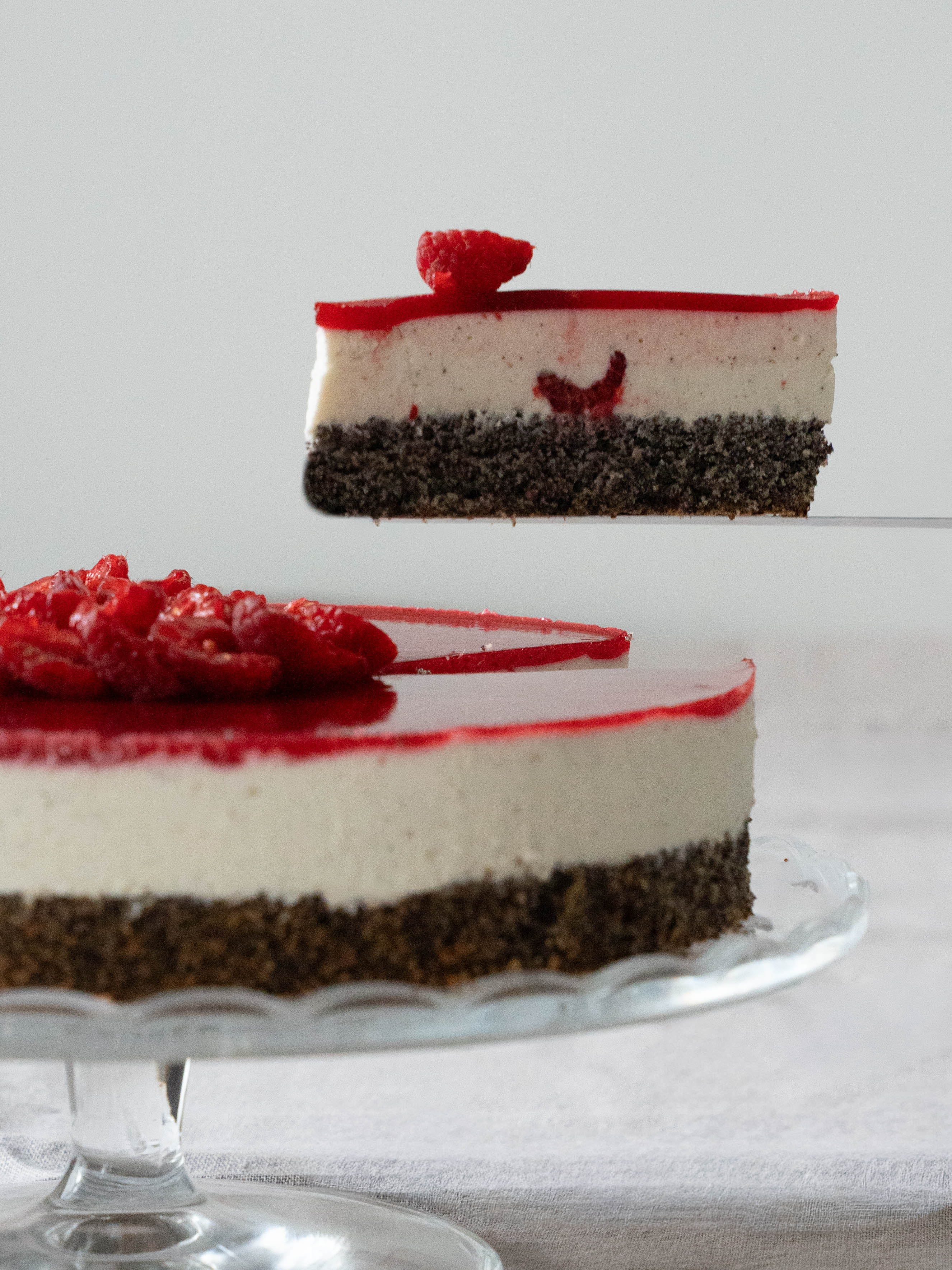 Mohn Himbeer Topfen Torte 40