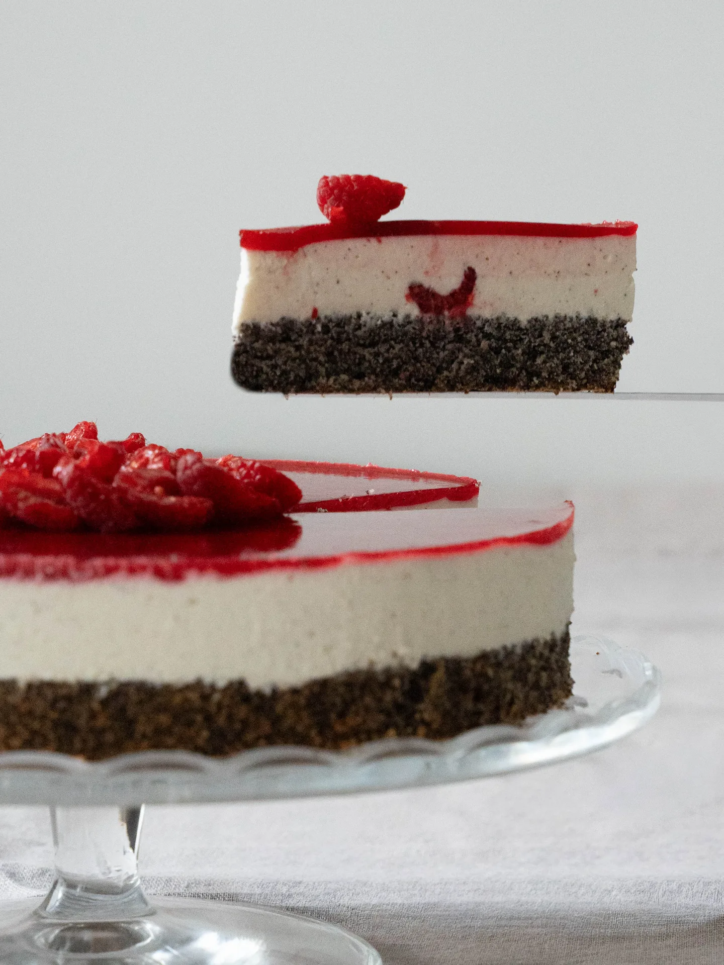 Mohn Himbeer Topfen Torte 40